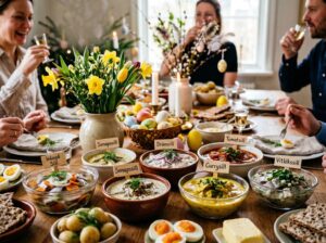 sill på påskbordet