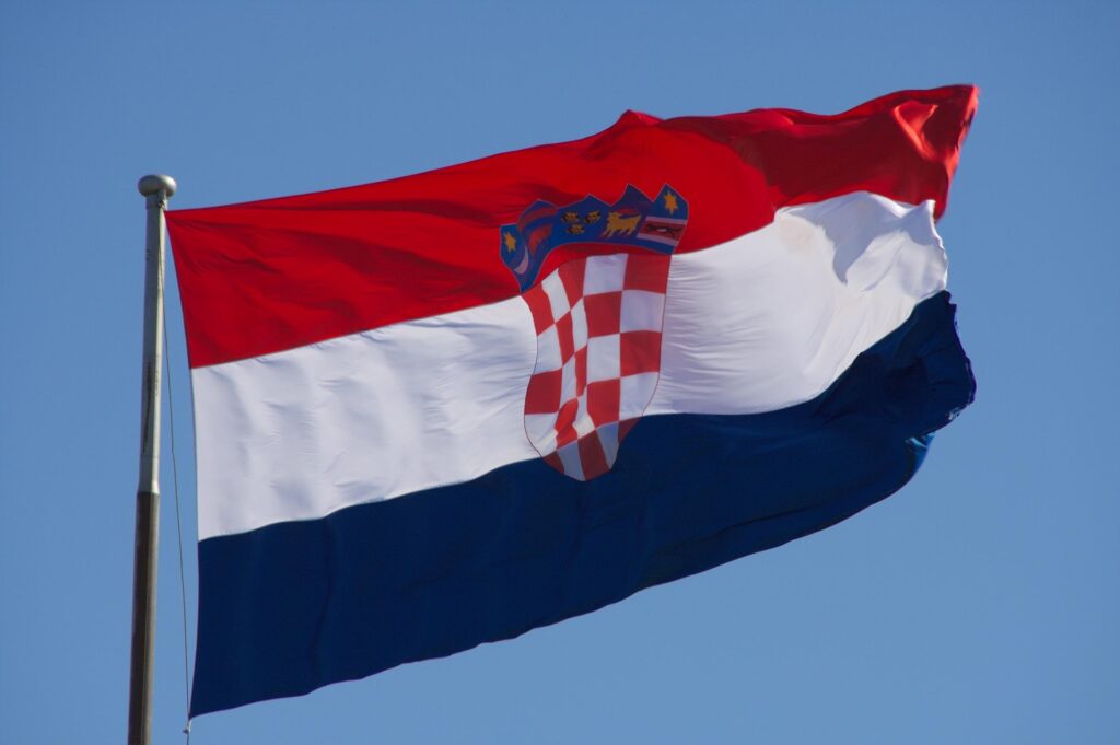 flagga Kroatien